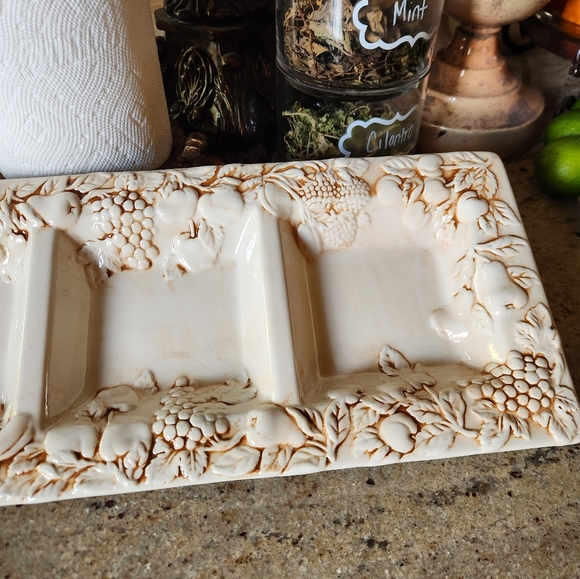 Antique Three Sectional Platter - Picture 4 of 9